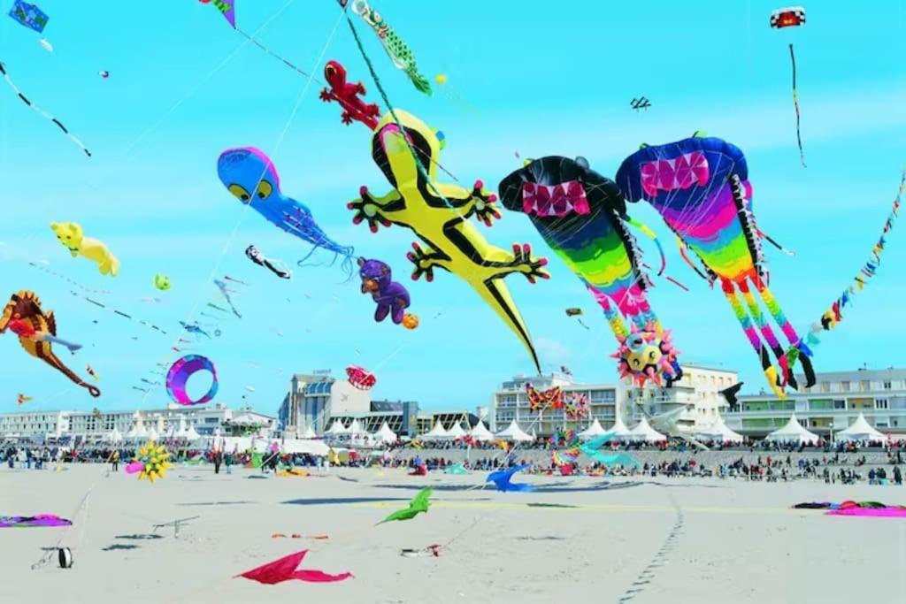 Berck Cozy D'Opale Charmant T1 Bord De Mer Cour Privee Et Clot Wifi 3 Pers Animaux Acceptes Gratuit 아파트 외부 사진